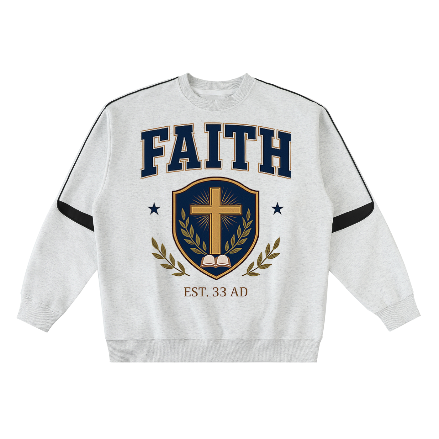 Oversized Team Jesus Crewneck Taped Sweatshirt