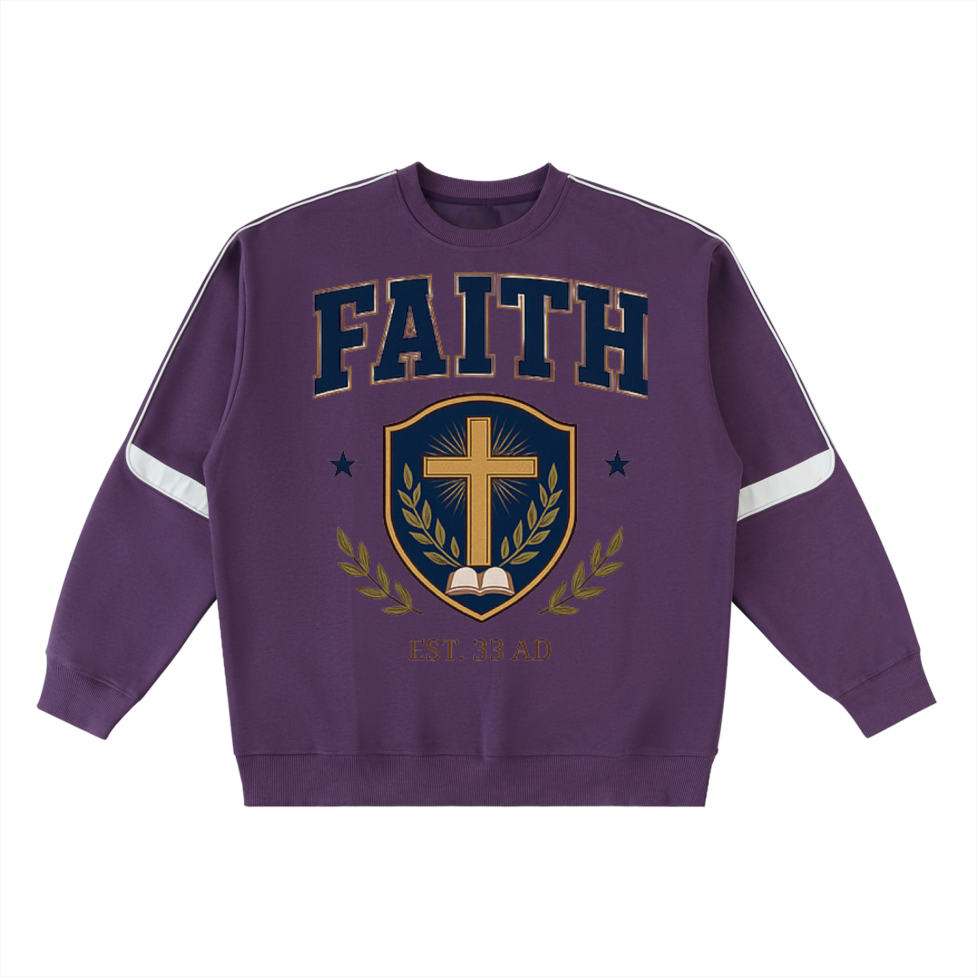 Oversized Team Jesus Crewneck Taped Sweatshirt
