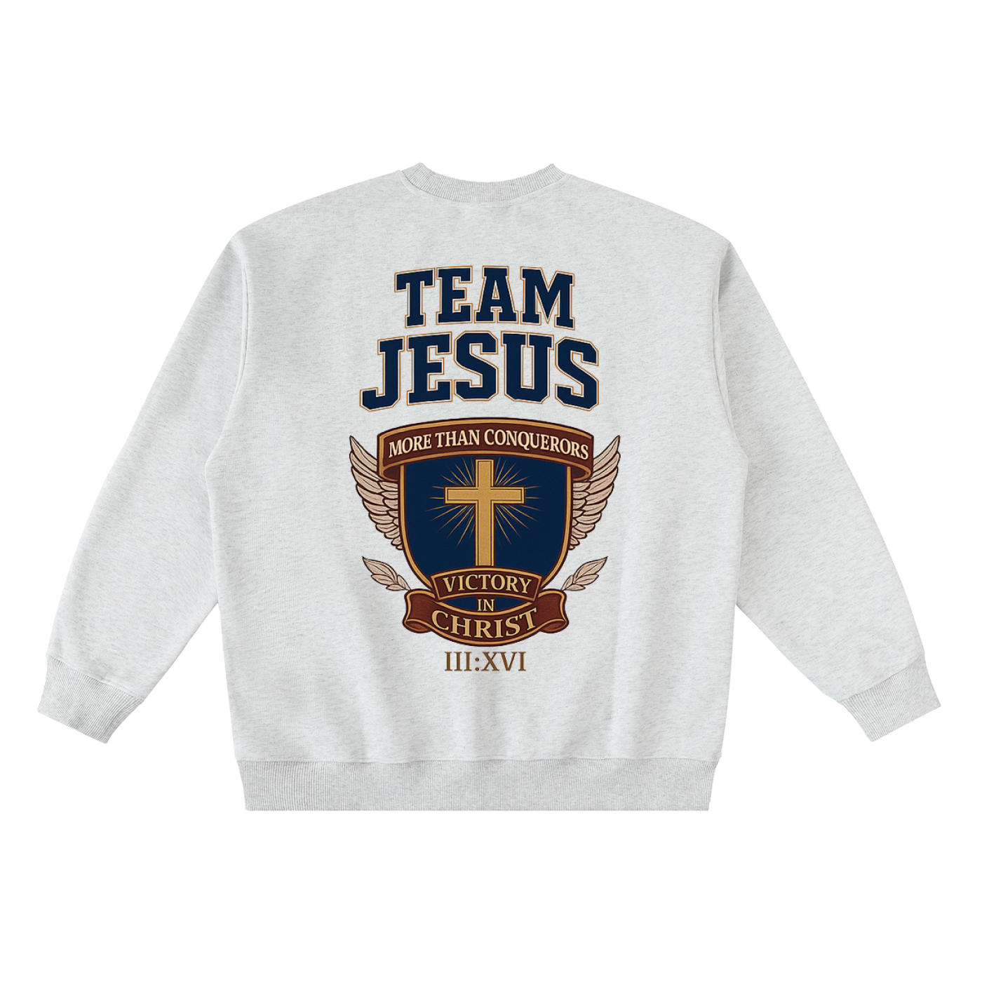 Oversized Team Jesus Crewneck Taped Sweatshirt