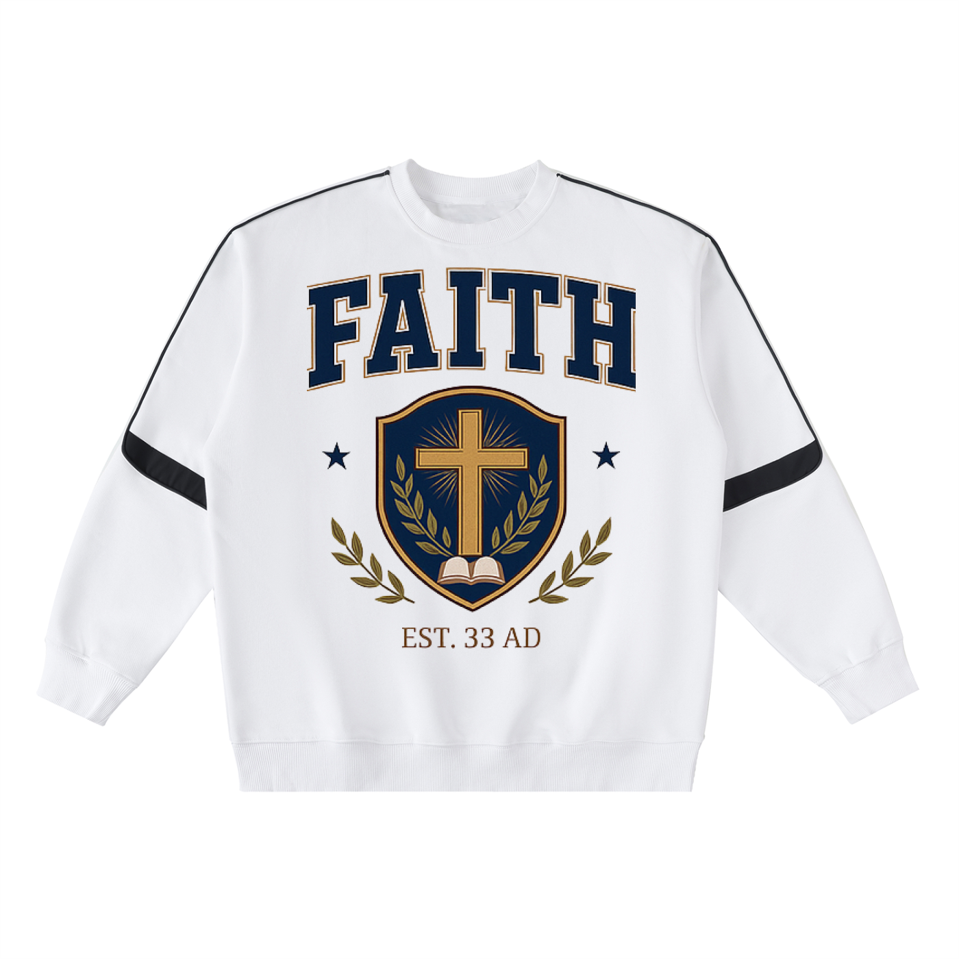 Oversized Team Jesus Crewneck Taped Sweatshirt