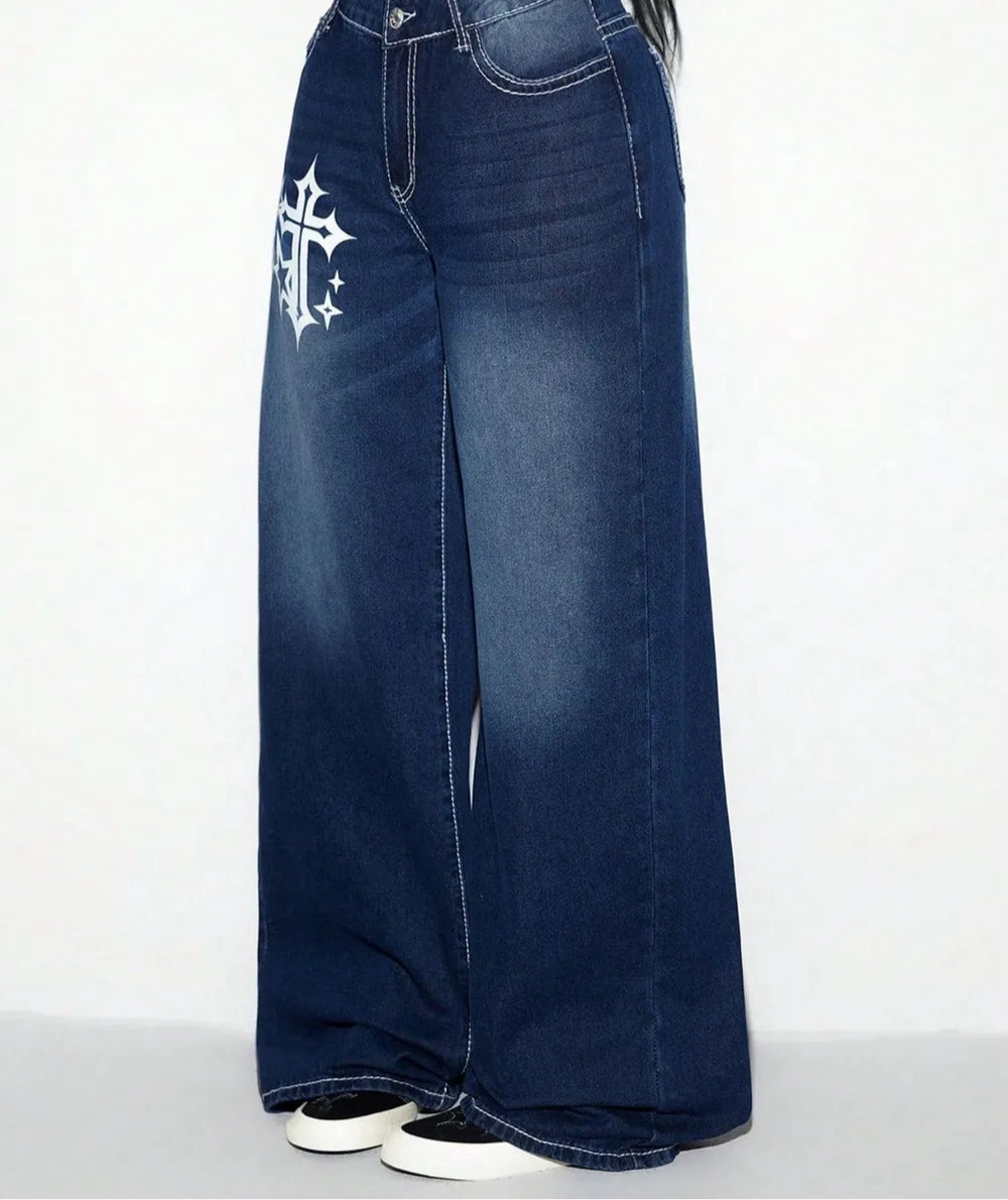 Cross Wide Leg Jeans