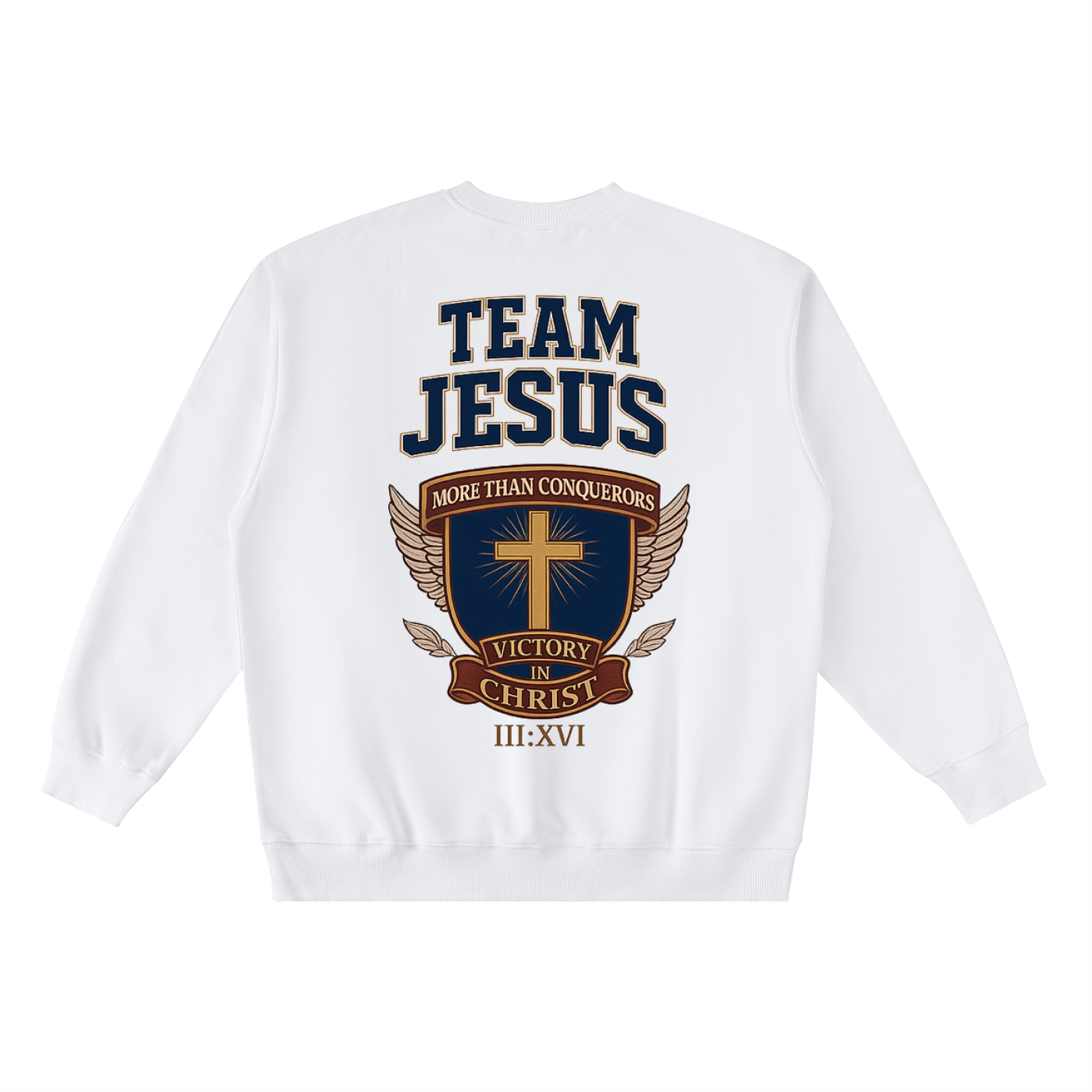 Oversized Team Jesus Crewneck Taped Sweatshirt