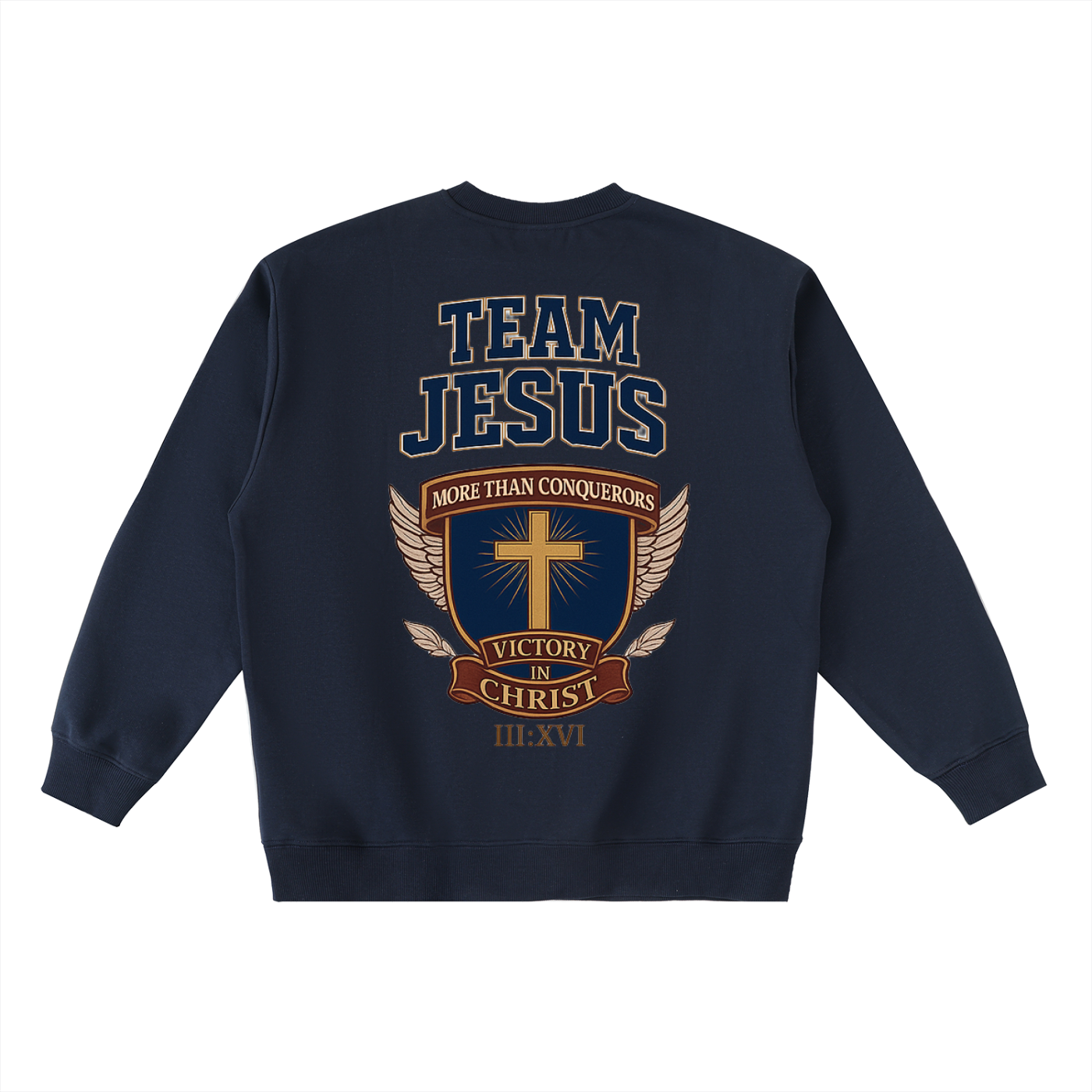 Oversized Team Jesus Crewneck Taped Sweatshirt