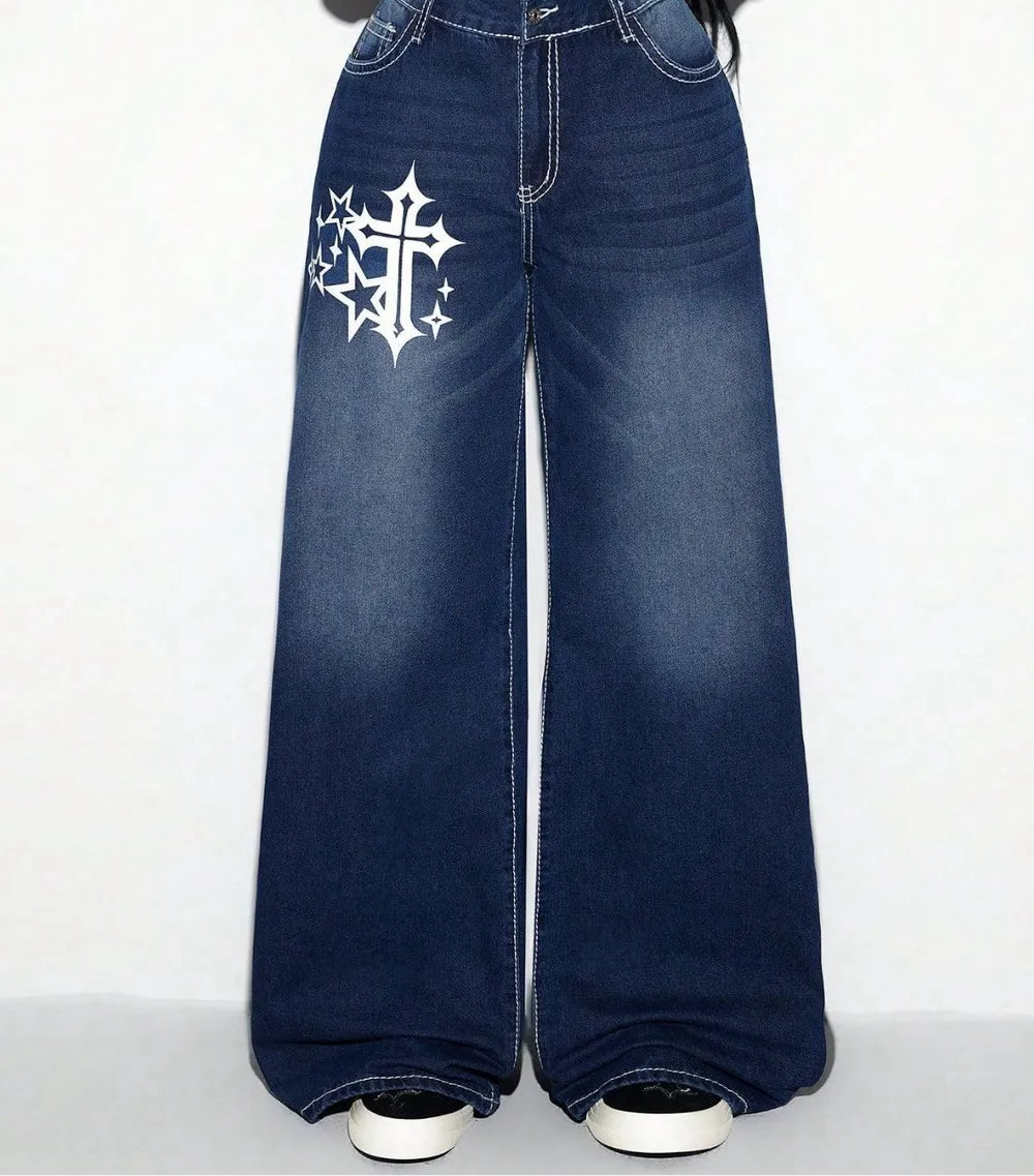 Cross Wide Leg Jeans