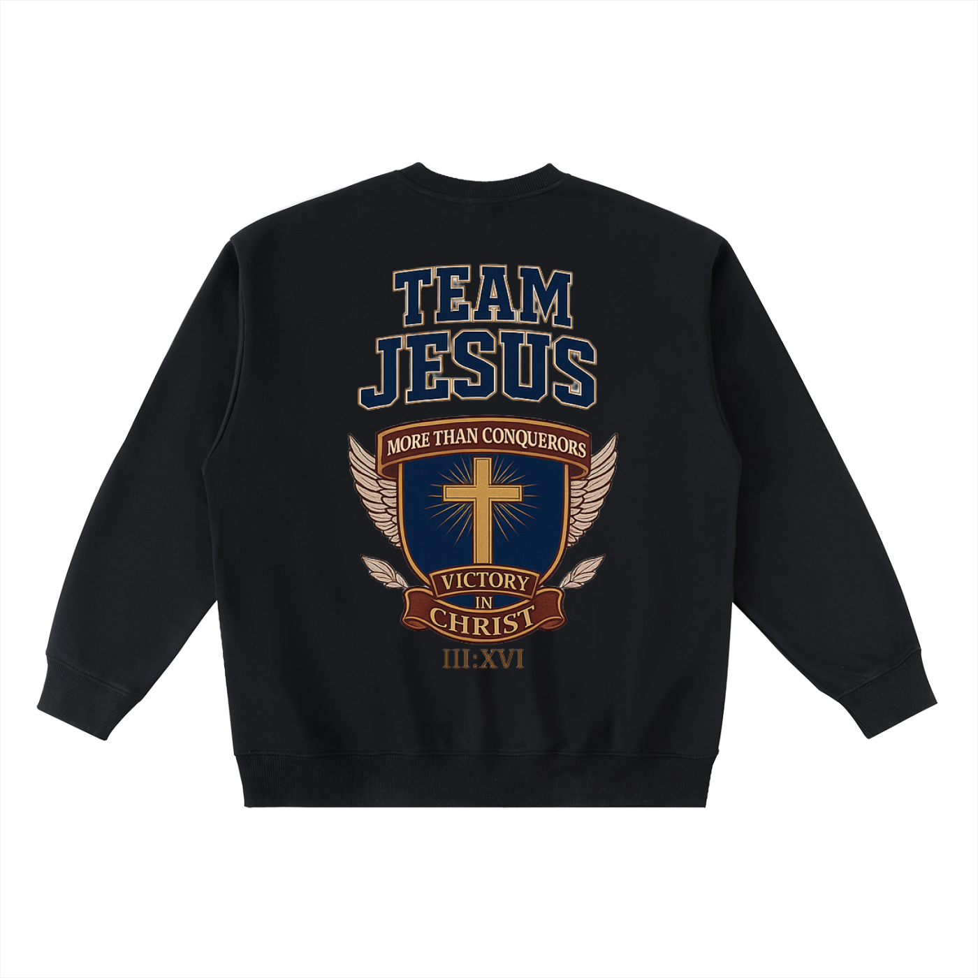 Oversized Team Jesus Crewneck Taped Sweatshirt