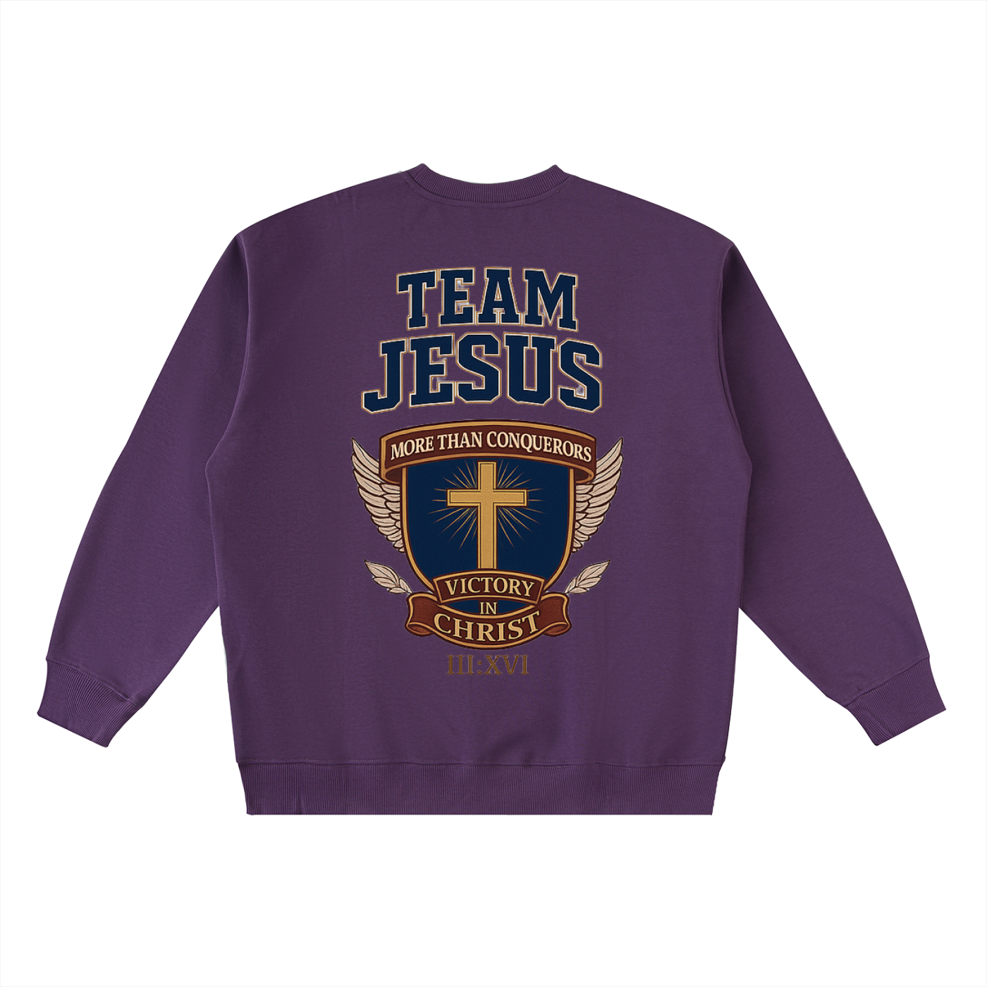 Oversized Team Jesus Crewneck Taped Sweatshirt