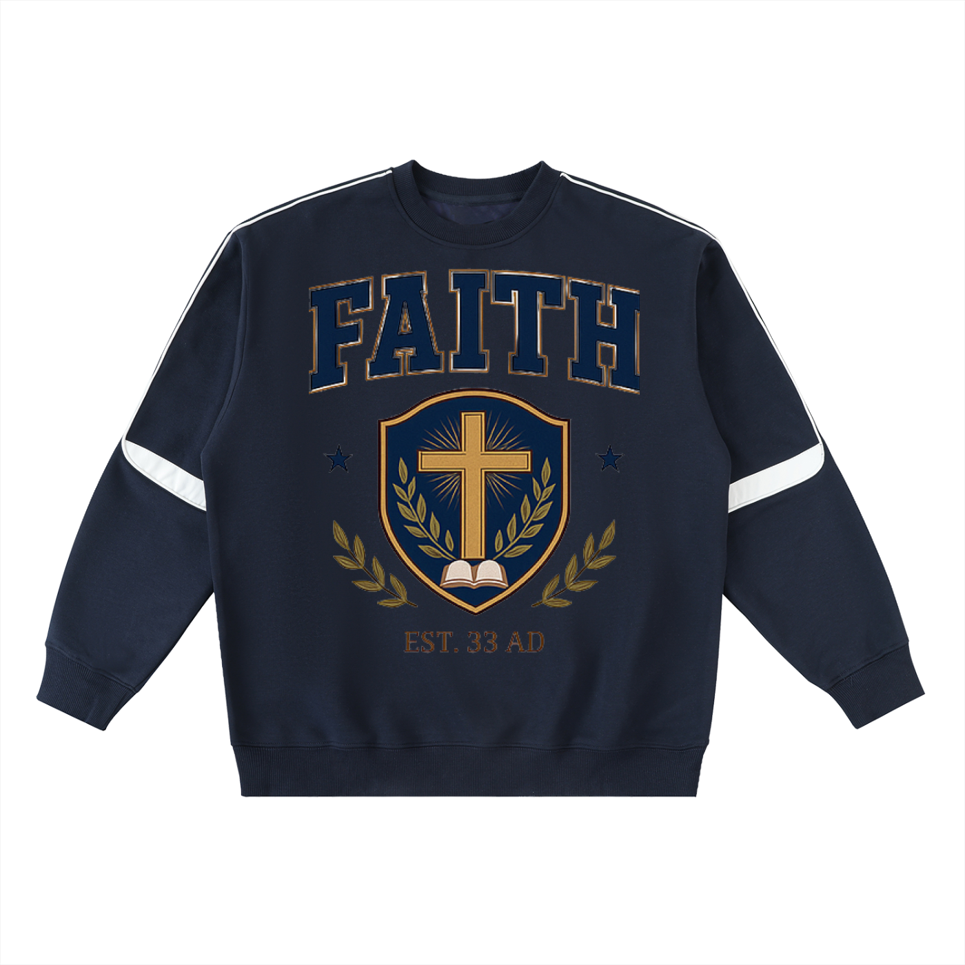 Oversized Team Jesus Crewneck Taped Sweatshirt
