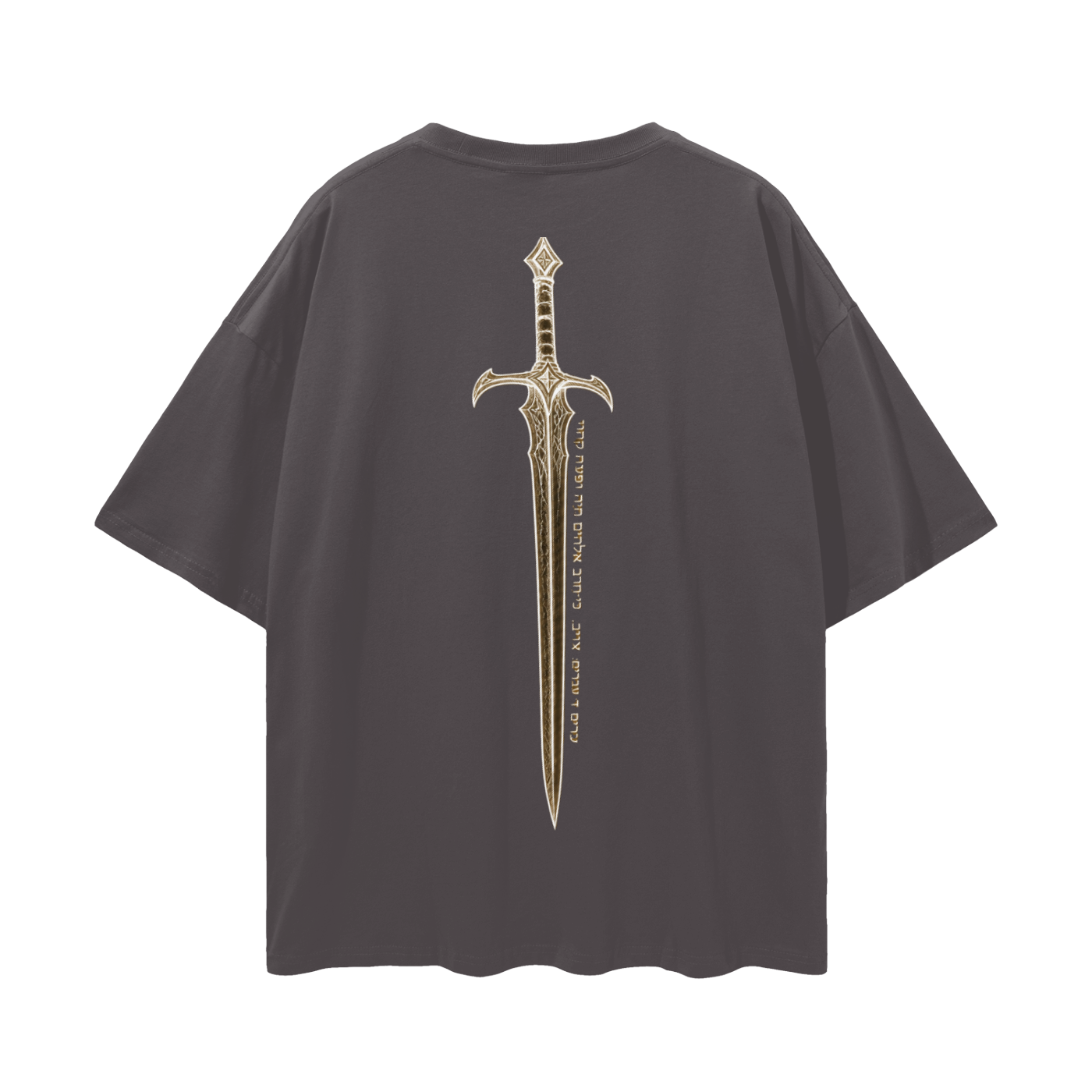 Sword Hebrew Drop Shoulder T-Shirt