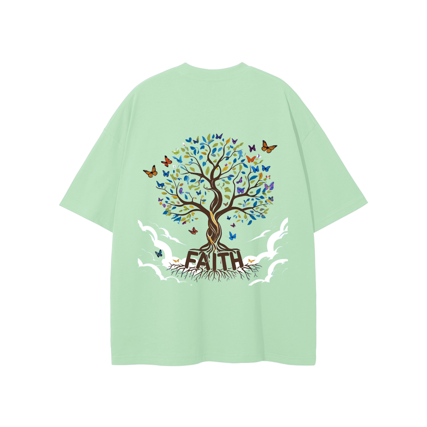 Unisex Butterfly Tree Cotton T-Shirt