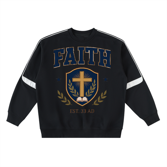 Oversized Team Jesus Crewneck Taped Sweatshirt