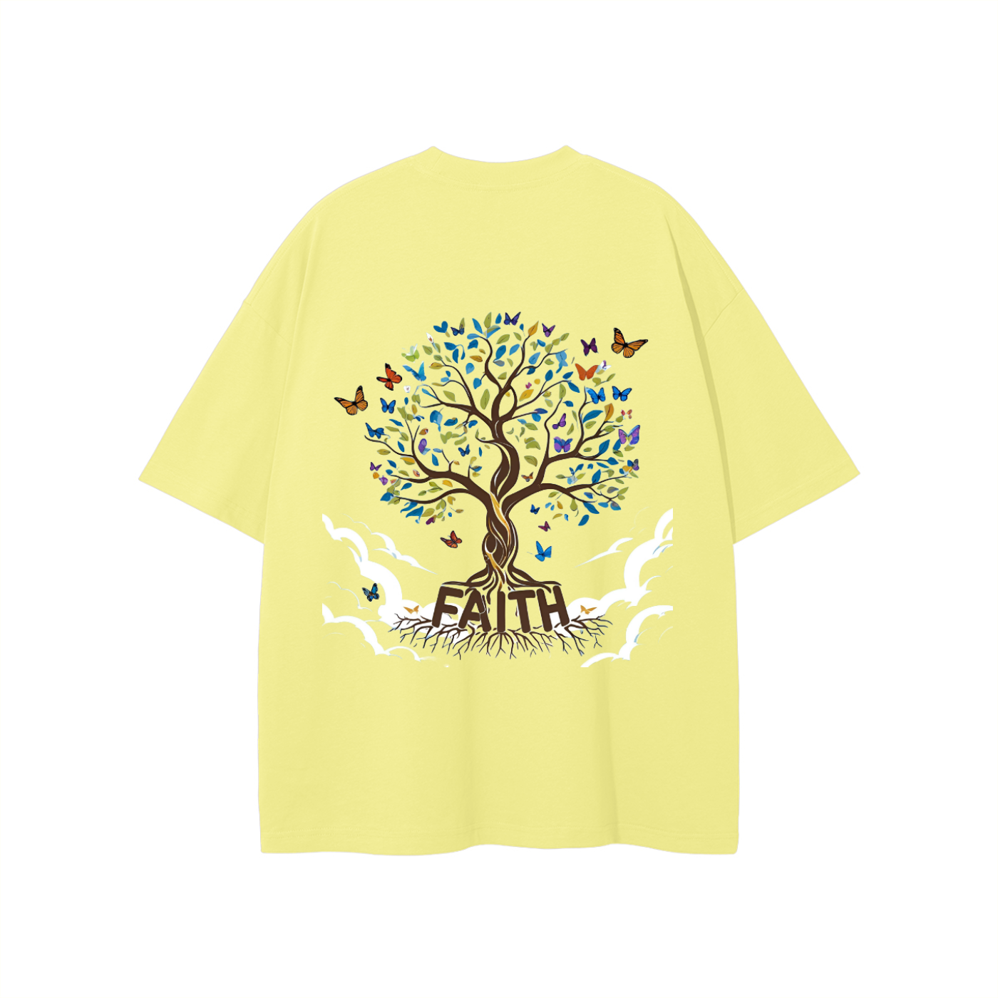 Unisex Butterfly Tree Cotton T-Shirt