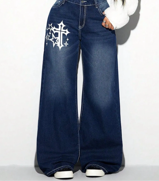Cross Wide Leg Jeans