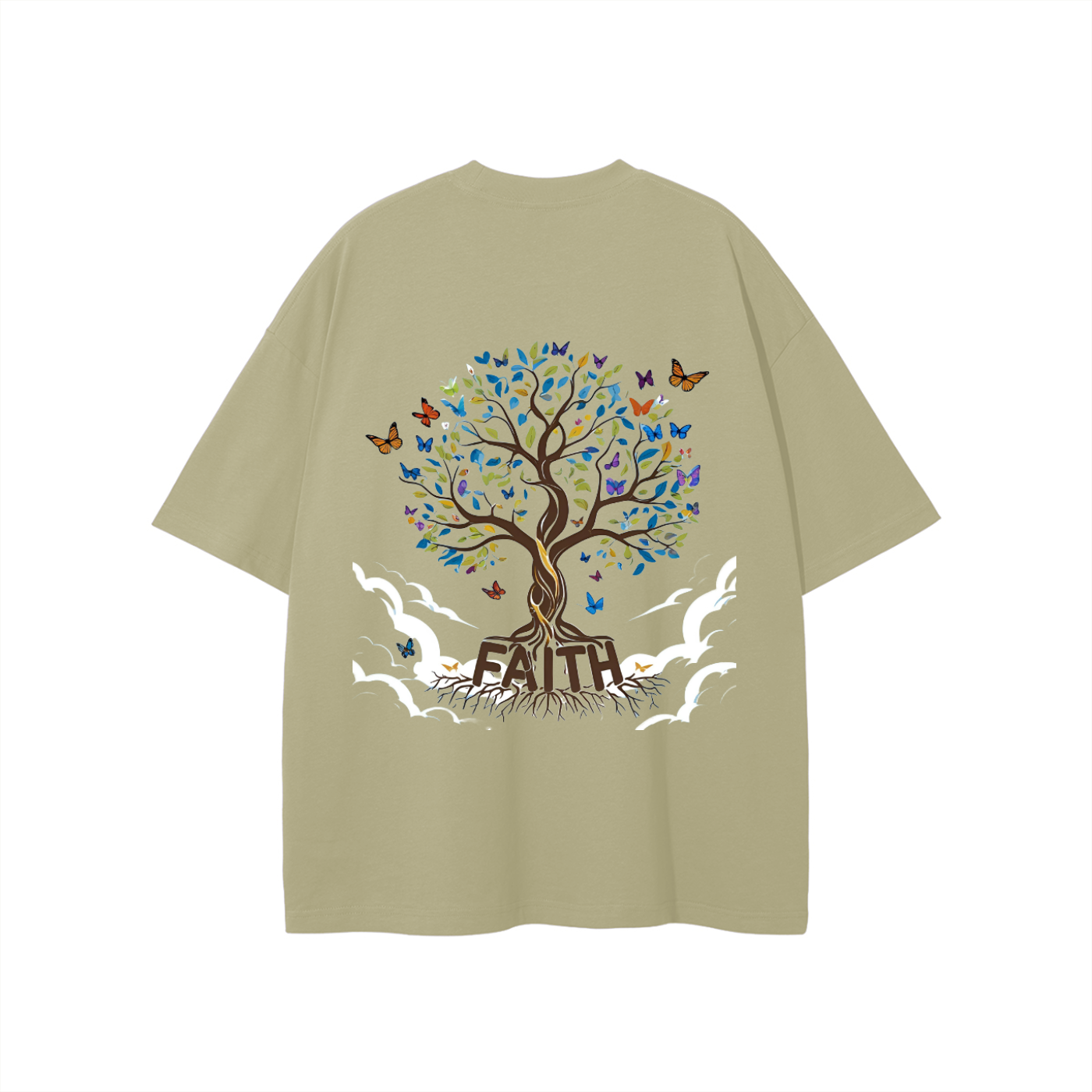 Unisex Butterfly Tree Cotton T-Shirt