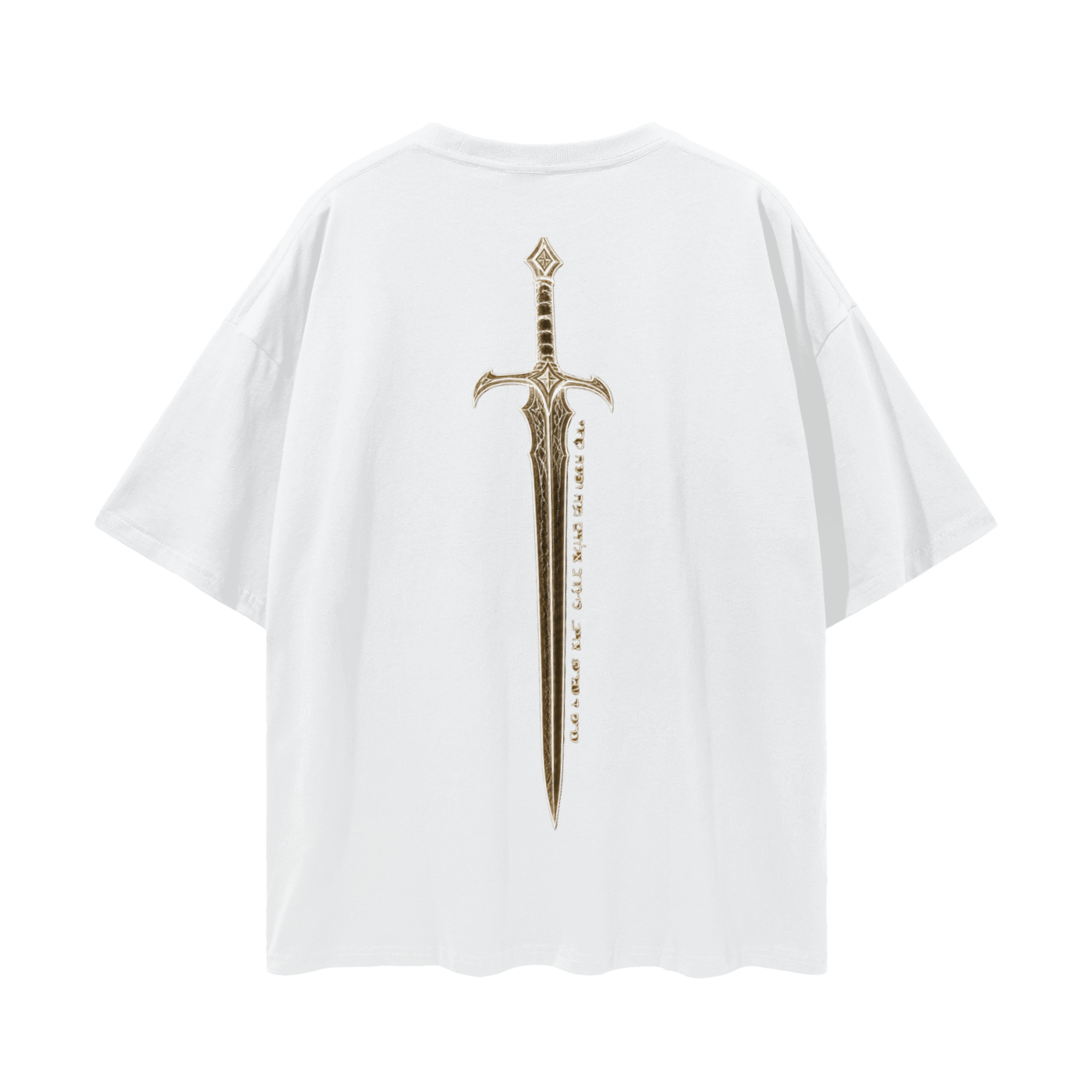 Sword Hebrew Drop Shoulder T-Shirt