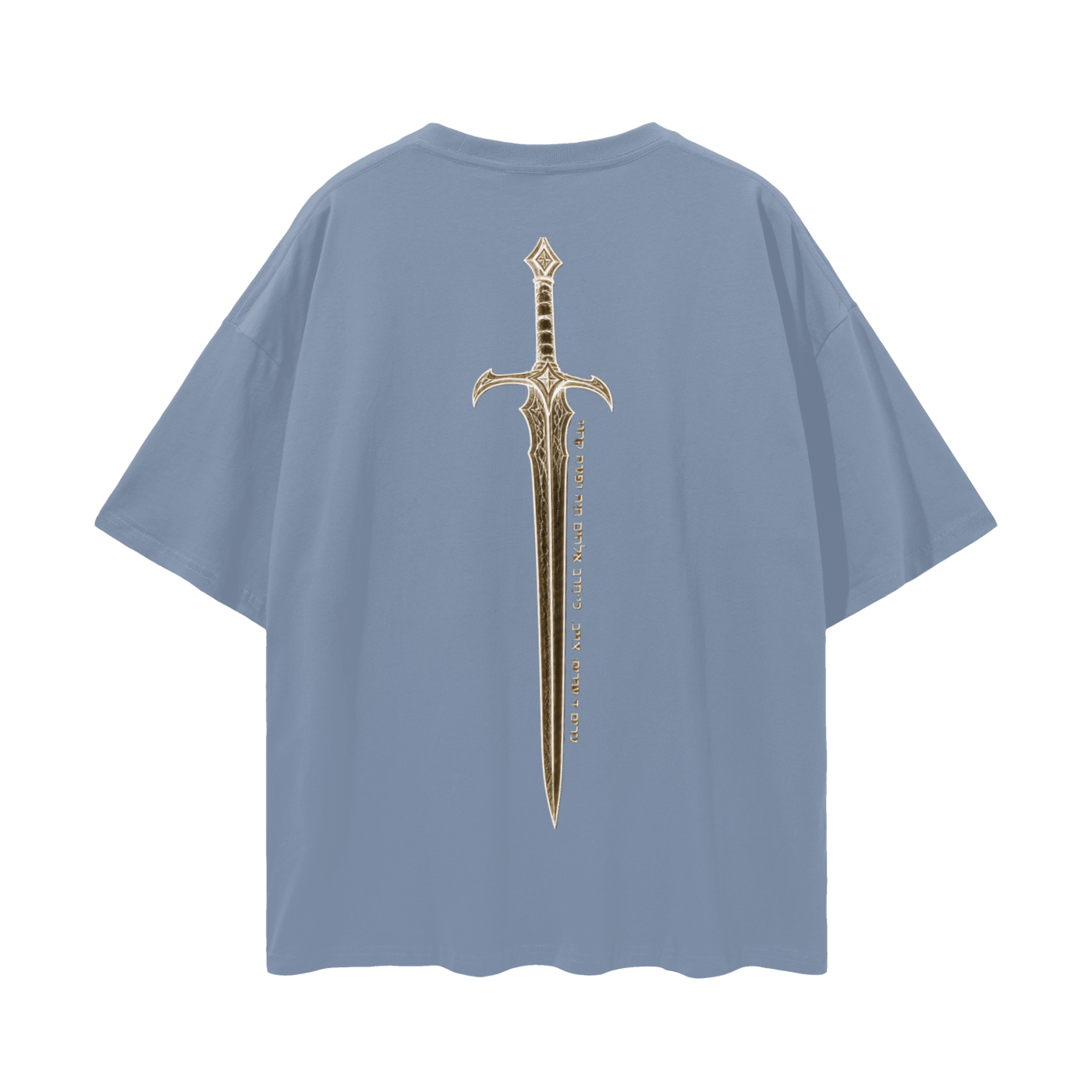 Sword Hebrew Drop Shoulder T-Shirt