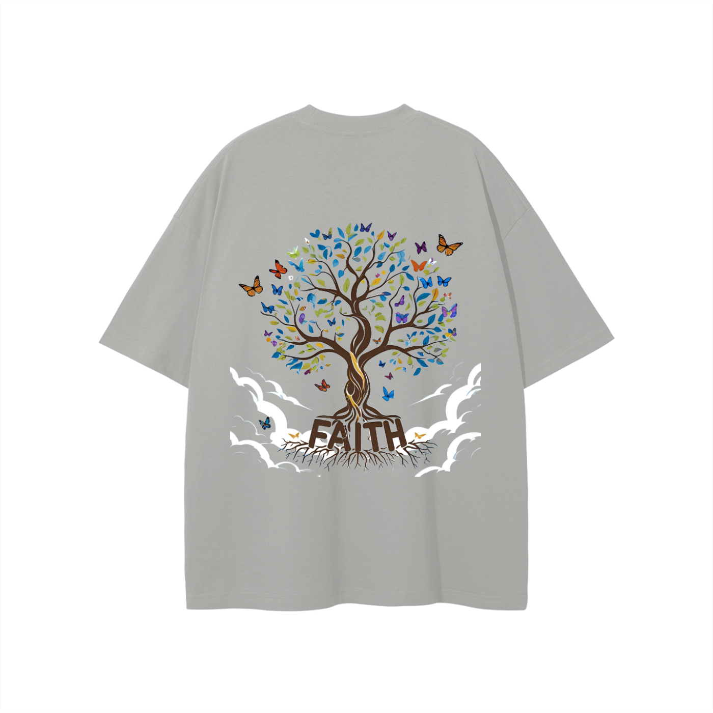 Unisex Butterfly Tree Cotton T-Shirt