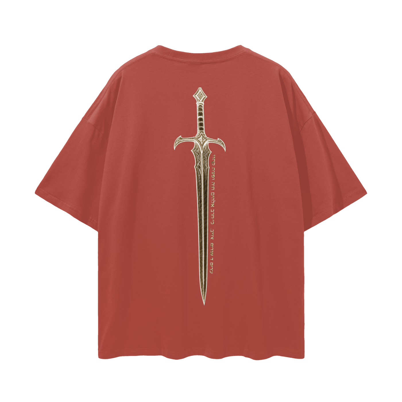 Sword Hebrew Drop Shoulder T-Shirt