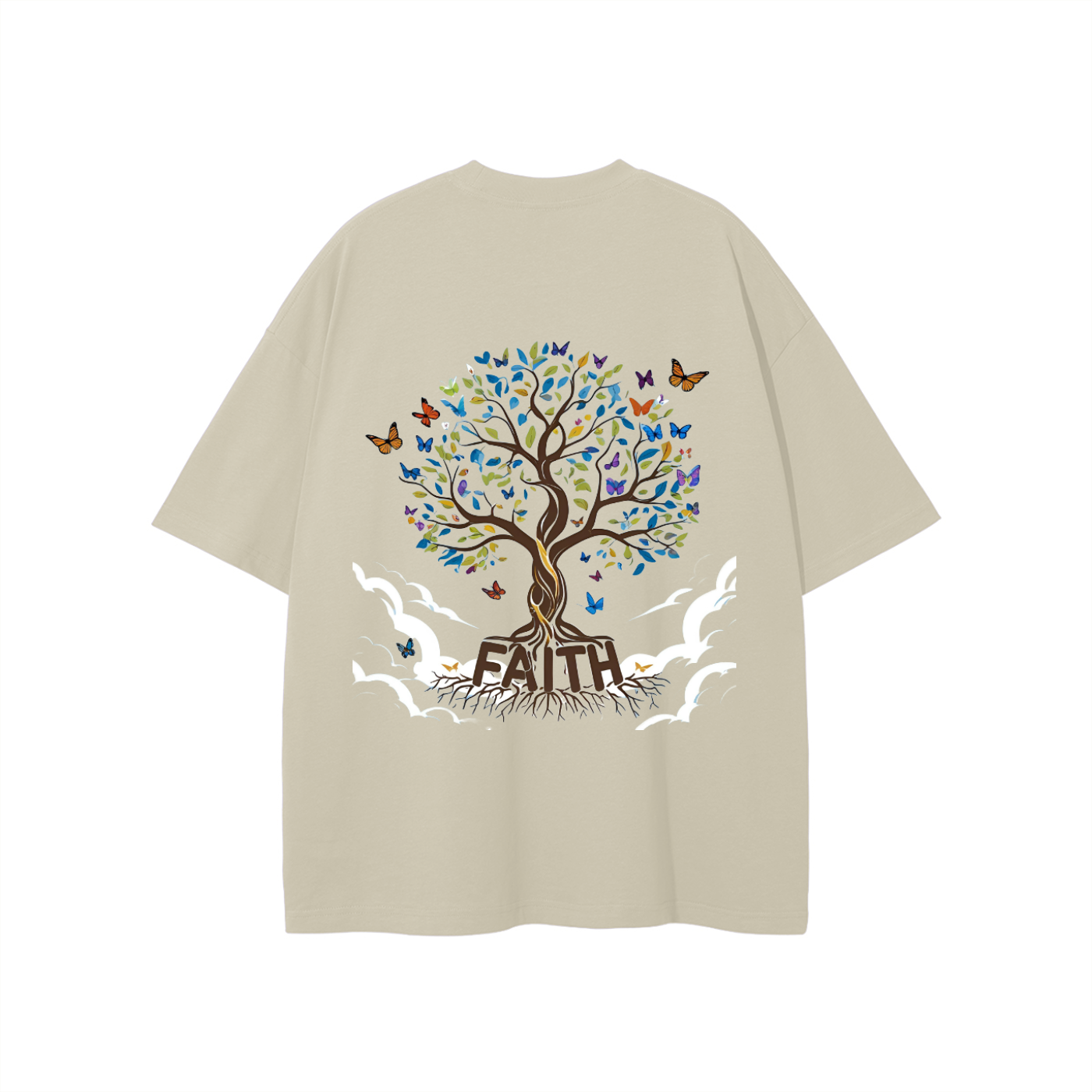Unisex Butterfly Tree Cotton T-Shirt
