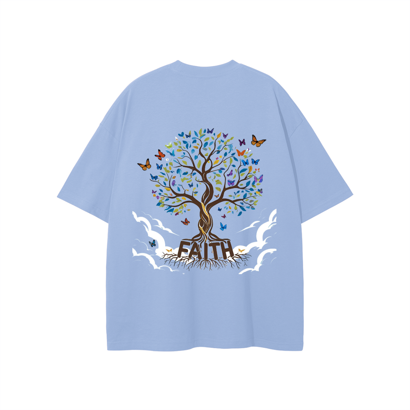 Unisex Butterfly Tree Cotton T-Shirt